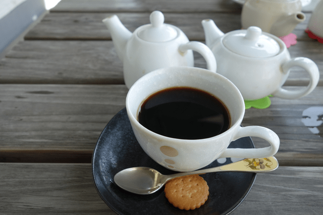 白い美術館石窯コーヒー