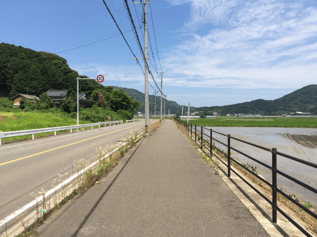 整備された歩道